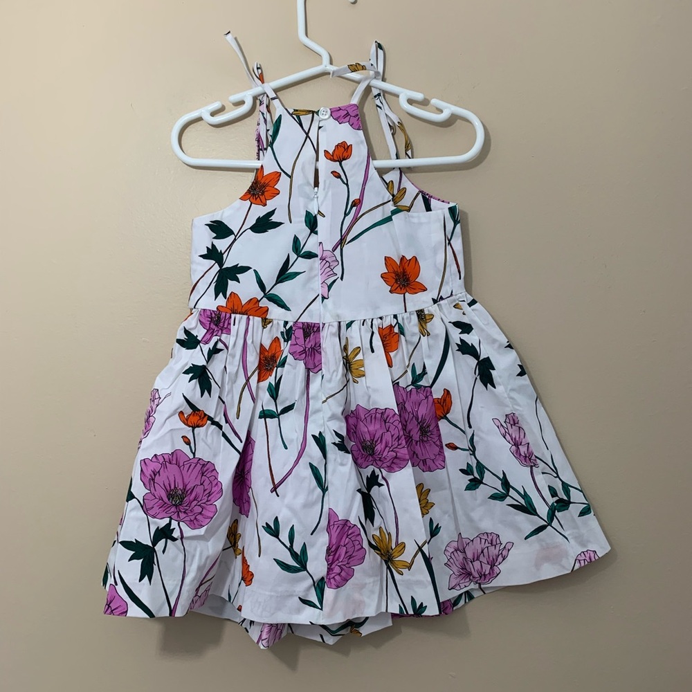 Milly minis summer floral print dress with spaghetti shoulder straps. Size 2/3 - Picture 6 of 11